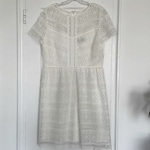Tahari White Lace Dress